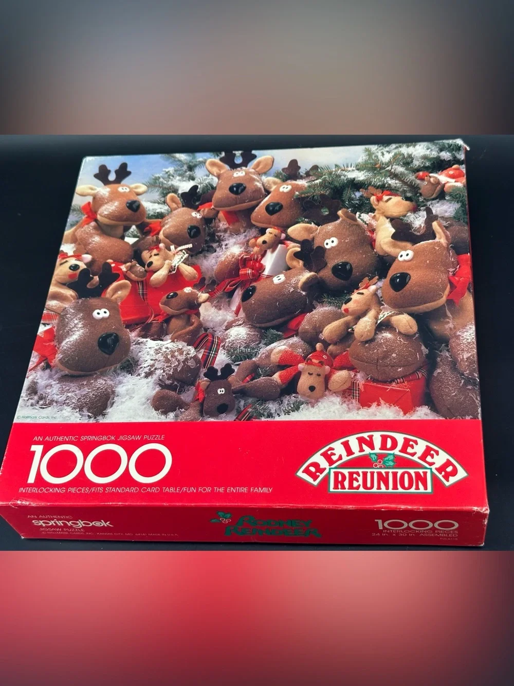 Rodney Reindeer Reunion Christmas Puzzle NEW Sealed 1000 Pc Springbok Hallmark